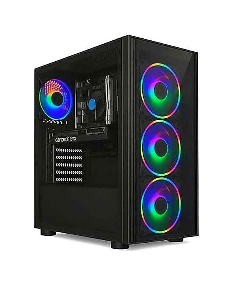 Computador gamer montado com coolers RGB
